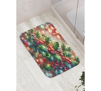 Коврик для ванной комнаты и туалета противоскользящий JOYARTY Атмосфера праздника 52x77 см, серия Новый год и Рождество bath_sd3901