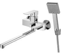 Одноручный смеситель для ванны Decoroom универсальный, с поворотным изливом 300 мм DR20043