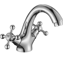 Двуручный смеситель для умывальника Decoroom монолитный DR54011