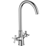 Двуручный смеситель для кухни Decoroom с высоким повортным изливом DR52028