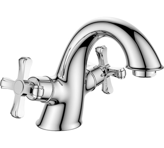 Двуручный смеситель для умывальника Decoroom монолитный DR52011