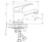 Одноручный смеситель для умывальника Decoroom монолитный DR21011 2
