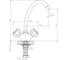 Двуручный смеситель для кухни Decoroom с высоким повортным изливом DR50028R 2