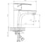 Одноручный смеситель для умывальника Decoroom монолитный DR70011 2