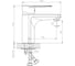 Одноручный смеситель для умывальника Decoroom монолитный DR72011 2