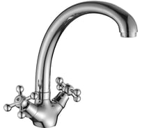 Двуручный смеситель для кухни Decoroom с высоким повортным изливом DR54029