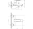 Одноручный смеситель для ванны Decoroom с коротким изливом DR22036 2