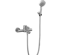 Смеситель для ванны MELANA Tondo нерж.сталь, однорычажный, сатин, литой излив 610105