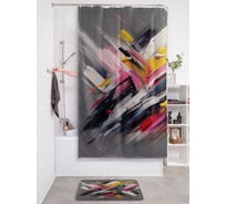 Штора занавеска для ванной тканевая JOYARTY Искусство 180x200 см, sc_sd3522