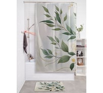 Штора занавеска для ванной тканевая JOYARTY Жасмин 180x200 см, sc_sd3585