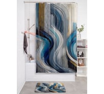 Штора занавеска для ванной тканевая JOYARTY Быстрый путь 180x200 см, sc_sd3517