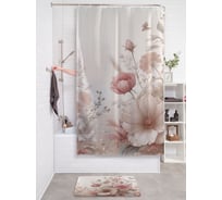 Штора занавеска для ванной тканевая JOYARTY Ботаника 180x200 см, sc_sd3502