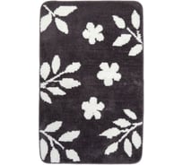 Коврик из микрофибры Aquarius Ботаника 60х90 см, серый/жаккард цветной 6677266772