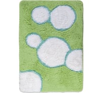 Коврик для ванной комнаты Aquarius Радость 60х90 см, ворс 2 см, салатовый/белый 5649056490