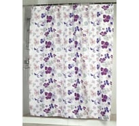 Текстильная штора для ванны и душа Aquarius Орхидея 180х200 см, сиреневый 5728857288