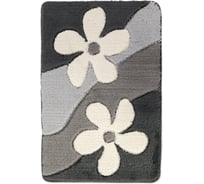 Коврик для ванной комнаты Aquarius Цветок 55х90 см, серый 6315463154