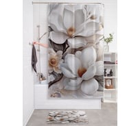 Штора для ванной тканевая JOYARTY "Магнолия" 180x200 см sc_sd3462