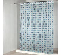 Штора Aquarius Jaipur PEVA, 180х200 см, голубой 6728467284