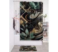 Штора для ванной тканевая JOYARTY "Магический мрамор" 180x200 см sc_sd3495