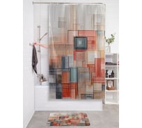 Штора для ванной тканевая JOYARTY "Ровные мазки" 180x200 см sc_sd3510