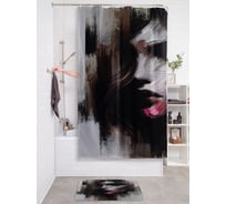 Штора для ванной тканевая JOYARTY "Рисунок девушки" 180x200 см sc_sd3573