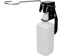 Держатель для антисептика Титан Мета настенный, локтевой "ДЛТ-1" с флаконом, черный 4670026242584 16861543