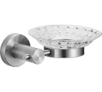 Мыльница стеклянная с настенным держателем Savol S-005659