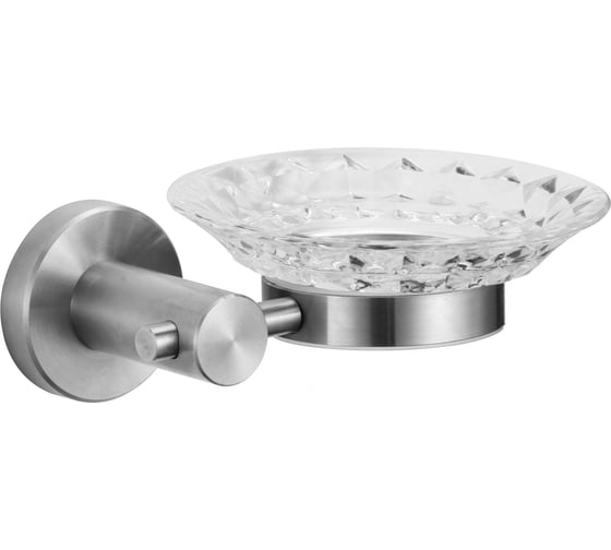 Мыльница стеклянная с настенным держателем Savol S-005659