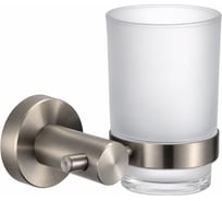 Стеклянный стакан с настенным держателем Savol S-005658