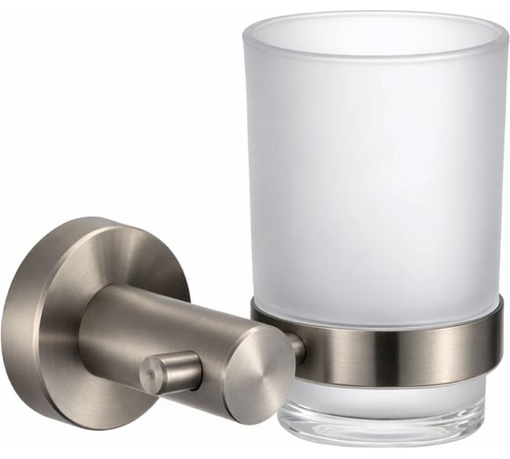 Стеклянный стакан с настенным держателем Savol S-005658