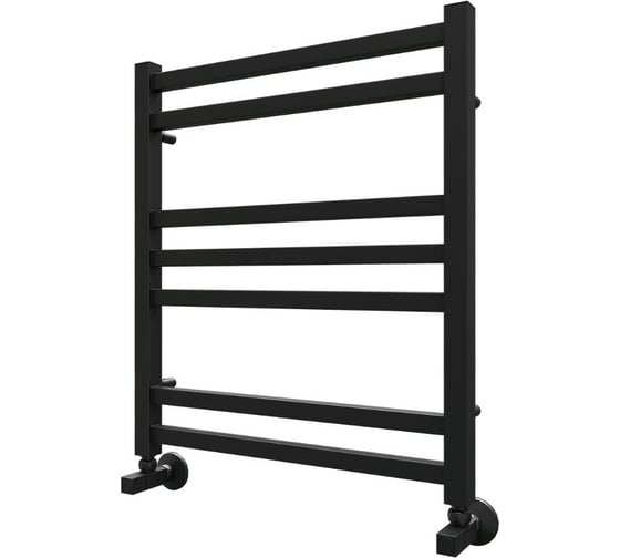 Водяной полотенцесушитель Lemark Bellario П7 500x600 черный LM68607BL