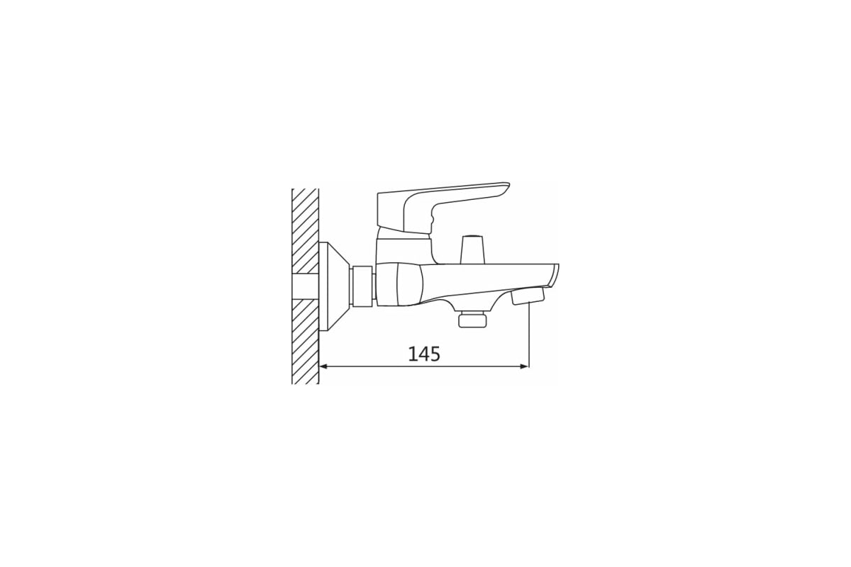 Смеситель для ванны OUTE T20102 - выгодная цена, отзывы, характеристики ...
