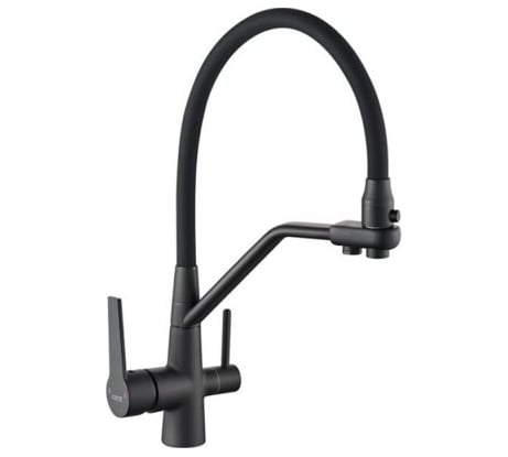 Смеситель для кухни OUTE однорычажный, со встроенным фильтром, с аэратором T603BK-2