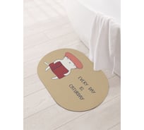 Коврик для ванной и туалета JOYARTY 58x38 см Банный кот sbm_429645_58x38