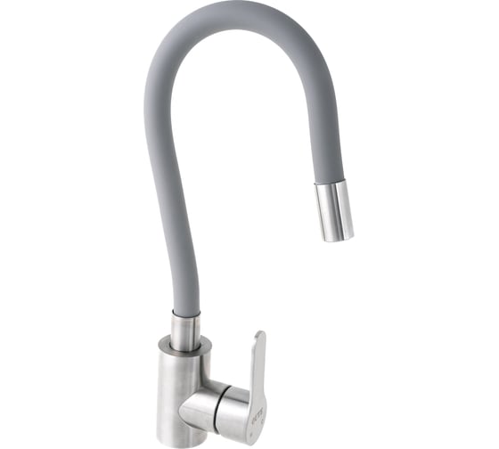 Кухонный смеситель OUTE с гибким изливом серый T40193B-5