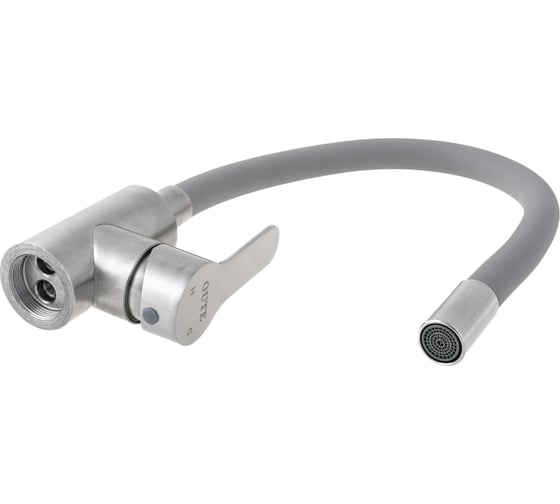 Кухонный смеситель OUTE с гибким изливом серый T40193B-5
