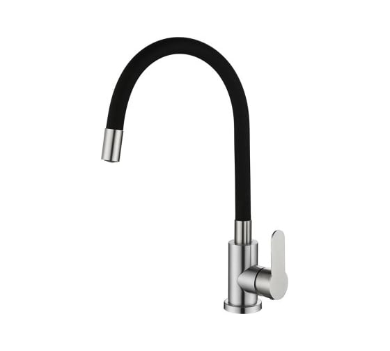 Кухонный смеситель OUTE с гибким изливом, черный T40193B-2