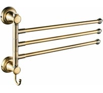 Вешалка для полотенца OUTE тройная, силумин, бронза, длина 34 см TG2423