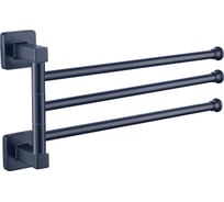 Держатель для полотенец FASHUN 3-х реечный, поворотный, настенного монтажа, ШВГ 334х175х60 мм A2613-17