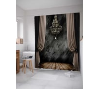 Штора (занавеска) для ванной JoyArty "Темная комната" из сатена, 180х200 см с крючками, sc_1625
