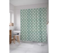 Штора (занавеска) для ванной JoyArty "Классические звезды" из сатена, 180х200 см с крючками, sc_17957