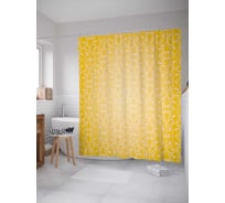 Штора (занавеска) для ванной JoyArty "Классический орнамент" из сатена, 180х200 см с крючками, sc_13421