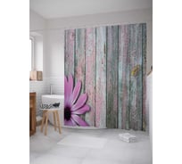 Штора (занавеска) для ванной JoyArty "Простое украшение" из сатена, 180х200 см с крючками, sc_20376