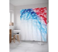 Штора (занавеска) для ванной JoyArty "Флаг государства" из сатена, 180х200 см с крючками, sc_17976