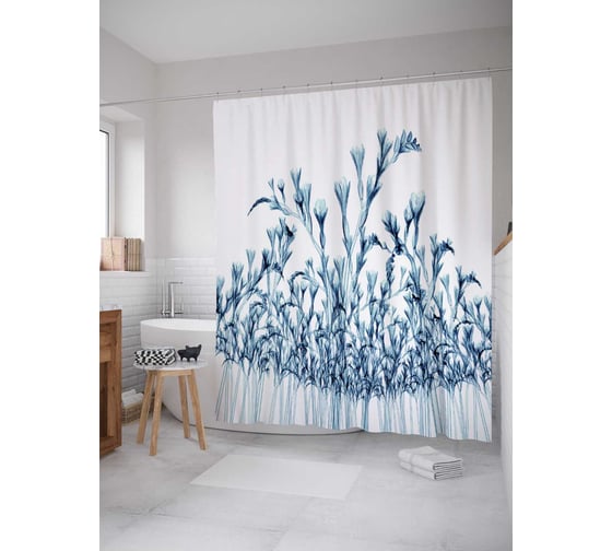 Штора (занавеска) для ванной JoyArty "Красивая природа" из сатена, 180х200 см с крючками, sc_14464 1