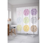 Штора (занавеска) для ванной JoyArty "Вообрази чудо" из сатена, 180х200 см с крючками, sc_17165