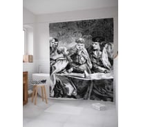 Штора (занавеска) для ванной JoyArty "Важное обсуждение" из сатена, 180х200 см с крючками, sc_12068