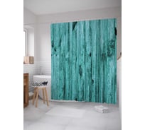 Штора (занавеска) для ванной JoyArty "Стук в старину" из сатена, 180х200 см с крючками, sc_15742