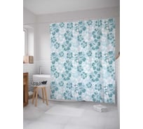 Штора (занавеска) для ванной JoyArty "Природа холода" из сатена, 180х200 см с крючками, sc_12285