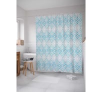 Штора (занавеска) для ванной JoyArty "Повеяло холодом" из сатена, 180х200 см с крючками, sc_14339